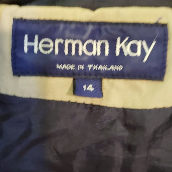 Herman Kay, Size 14, Emerald Green Winter Coat - Picture 12 of 16